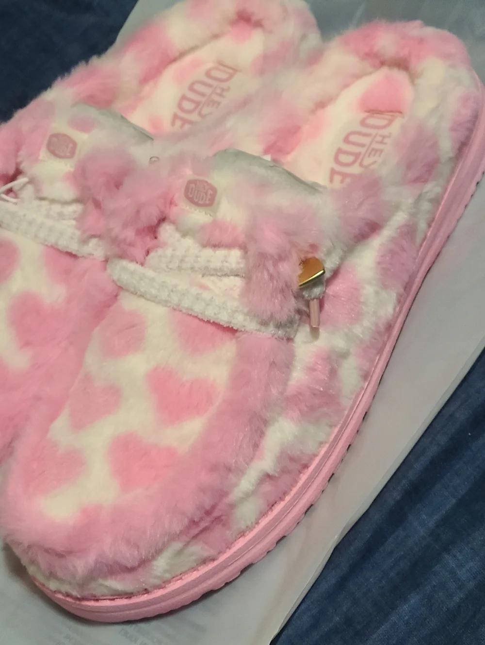 Hey Dude Wendy Heart Slippers, New In Original Packaging!  Womens 10 - Picture 4 of 10